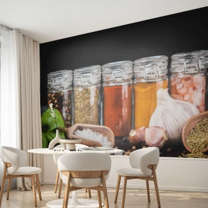 Egyedi tapéta Premium Canvas - Hogy az életnek legyen íze - Gasztronómia, Szárított gyógynövények, Fűszerek