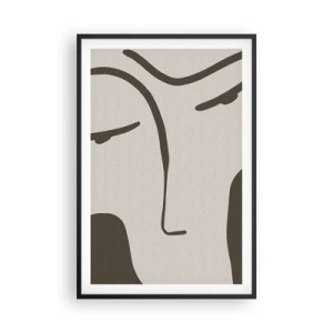 Poszter fehér keretben - Mintha egy Modigliani-festményből lenne  - 61x91 cm