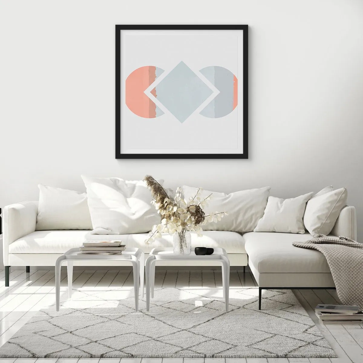 Poszter fehér keretben - A helyzet egyértelmű - 60x60 cm