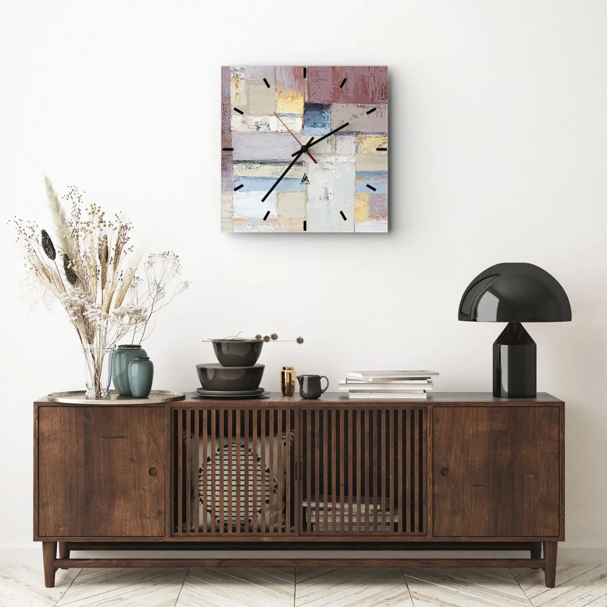 Falióra, Óra - A geometria nyugalma - 40x40 cm