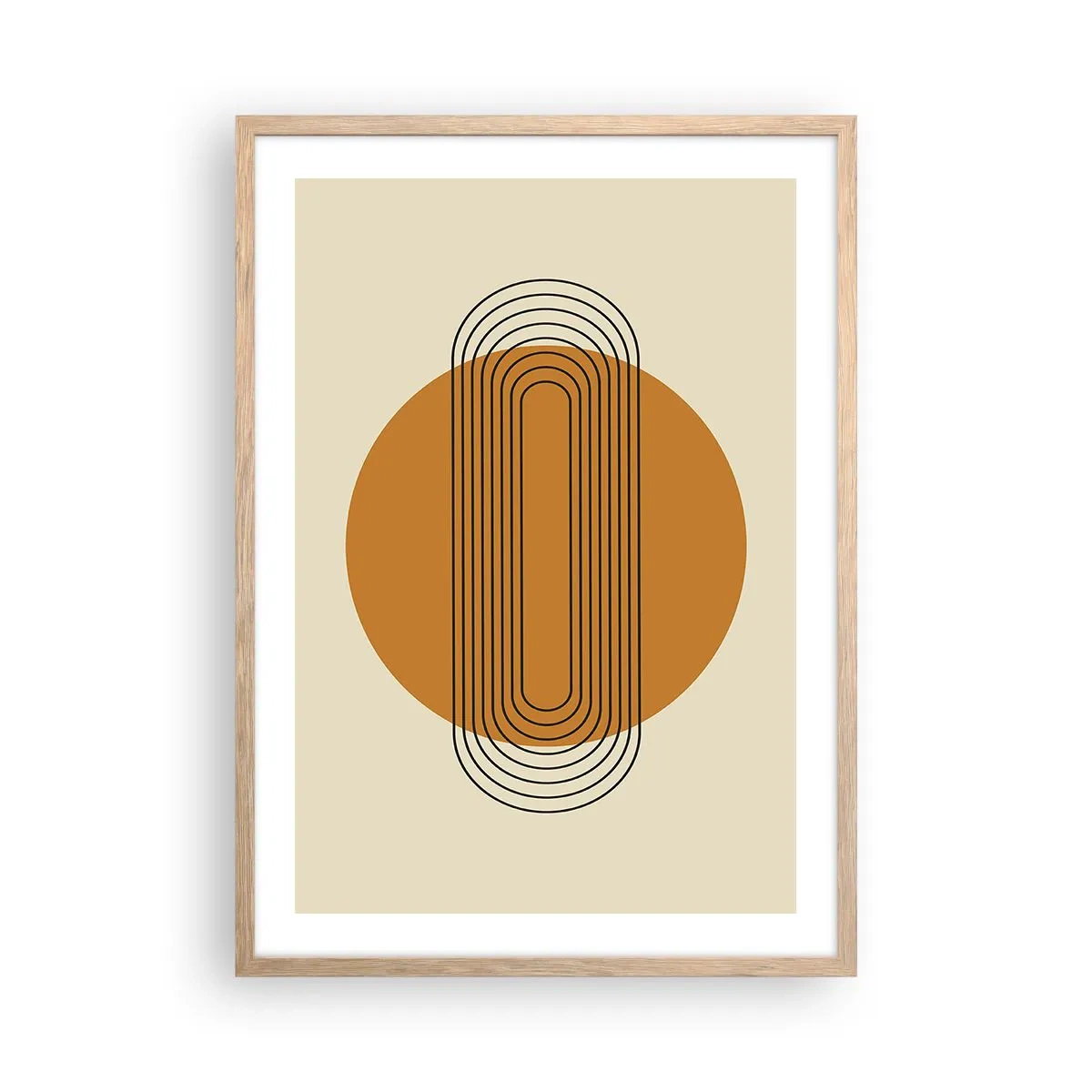 Poszter világos tölgy keretben - Tökéletes terv - 50x70 cm