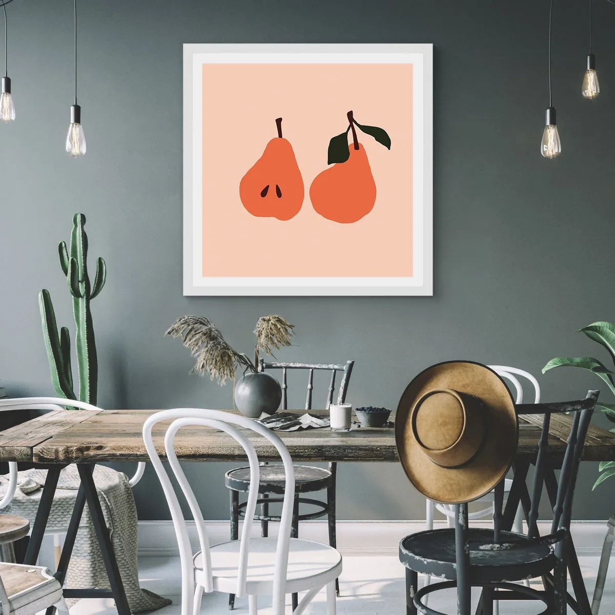 Poszter fekete keretben - Maga az édesség - 40x40 cm