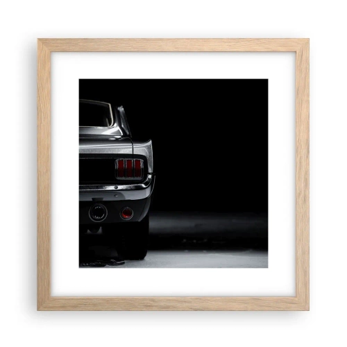 Poszter világos tölgy keretben - Klasszikus báj - 30x30 cm