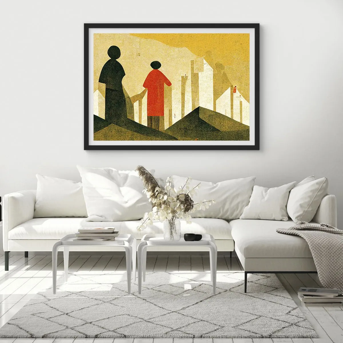 Poszter fehér keretben - Még messze van - 70x50 cm