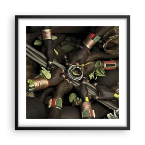 Poszter fehér keretben - Együtt vagyunk - 50x50 cm