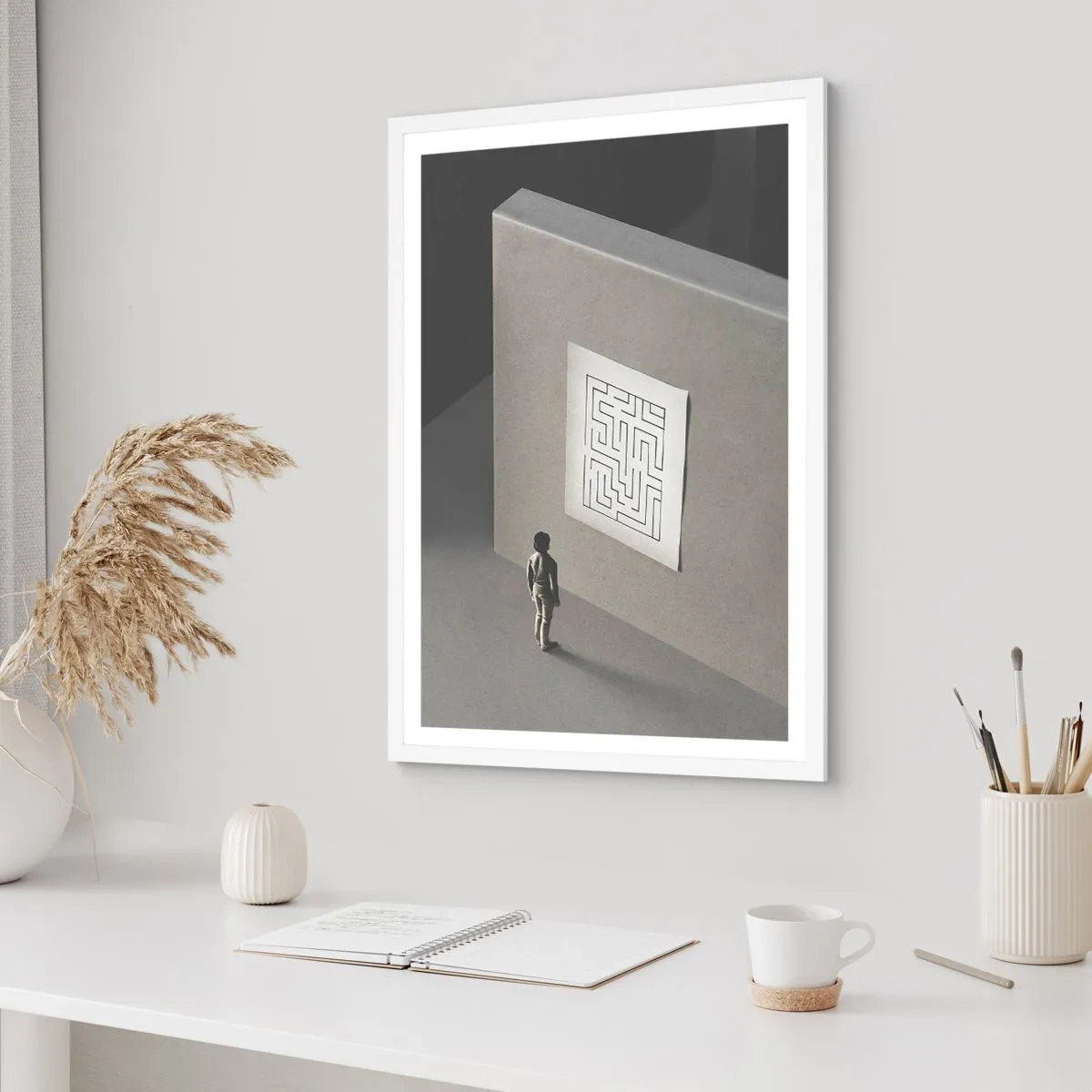 Poszter fekete keretben - De én hol vagyok? - 70x100 cm