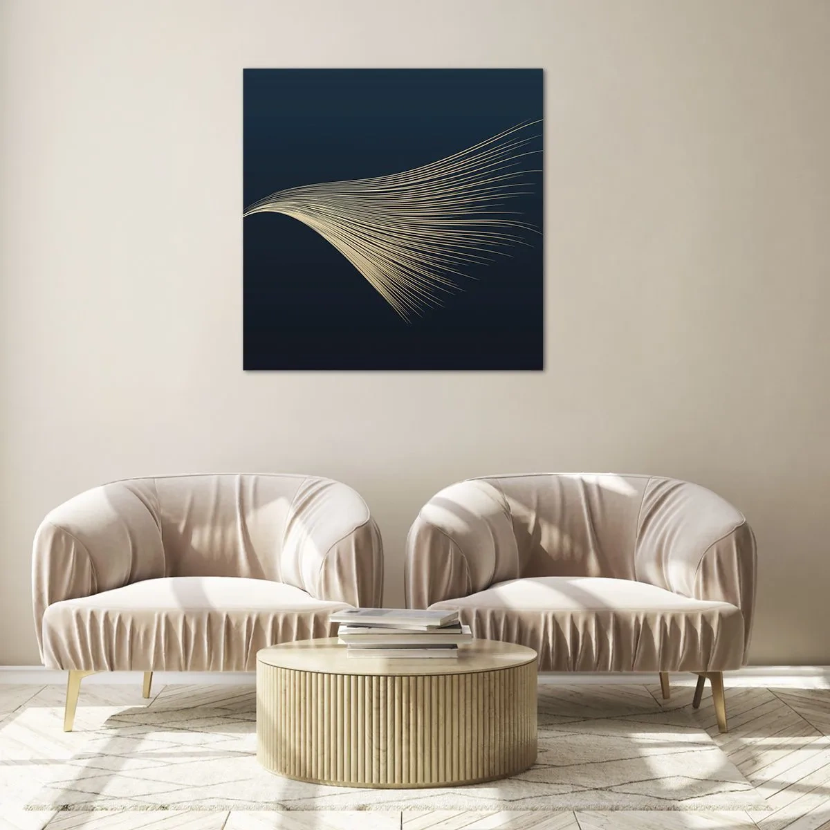 Üveg kép - Mint egy angyal haja - 40x40 cm