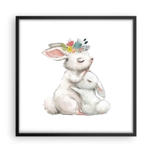 Poszter fehér keretben - Nincs olyan, mint anyánál - 50x50 cm