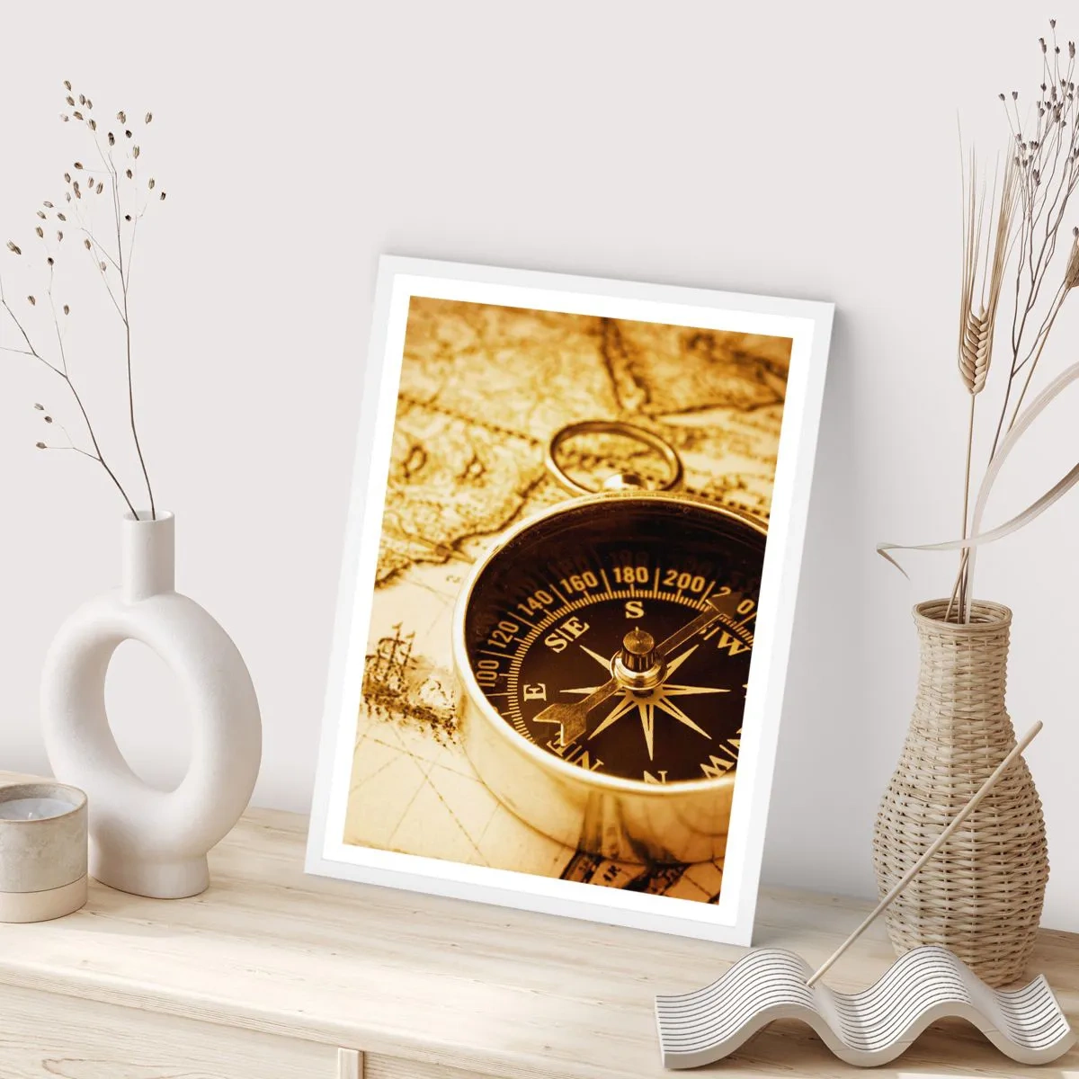 Poszter fekete keretben - Keletre, vagy nyugatra? - 70x100 cm