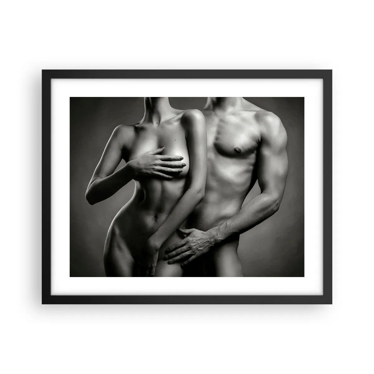 Poszter fehér keretben - Ádám és Éva - 50x40 cm