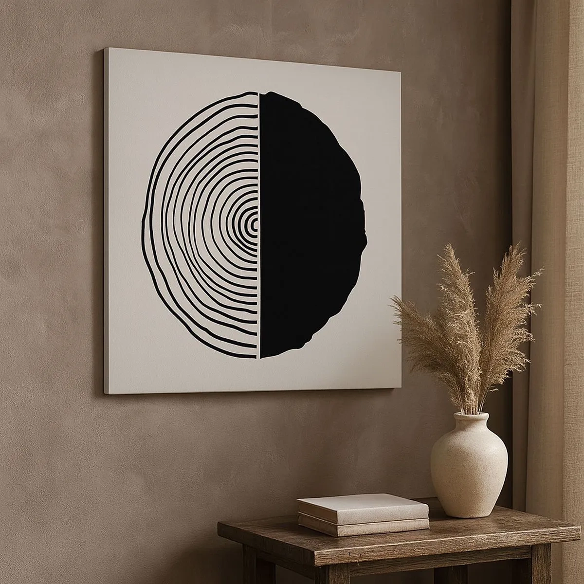 Vászonkép - Fele fele - 30x30 cm