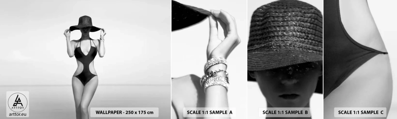 Fotótapéta Minta Standard Eco - A nevem Elegance - Nő, Strand, Divat - 100x30 cm