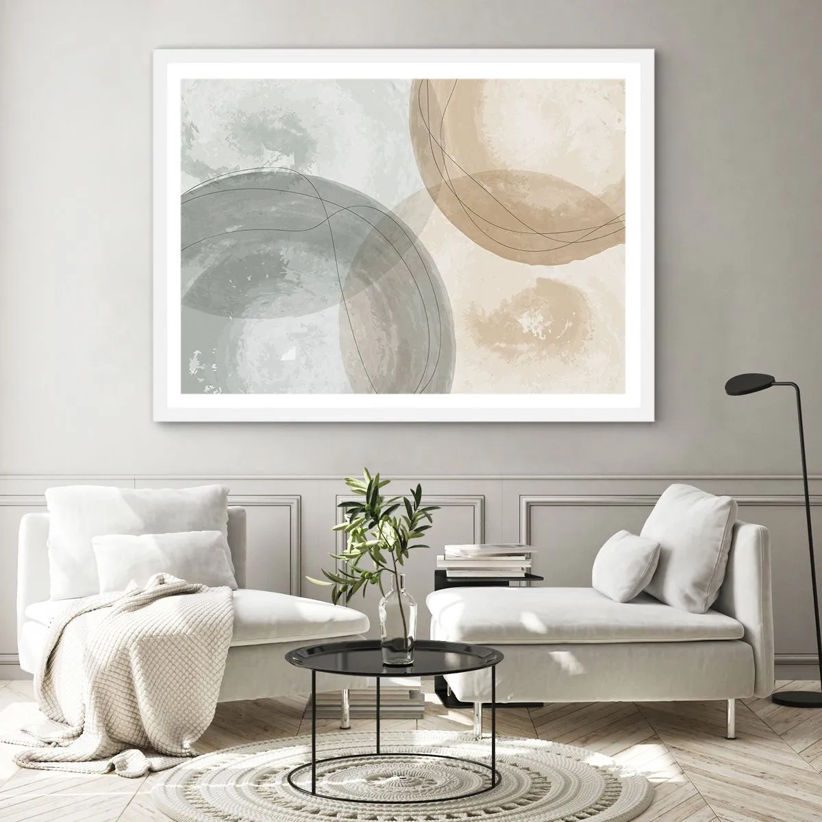 Poszter fekete keretben - világok behatolása - 100x70 cm