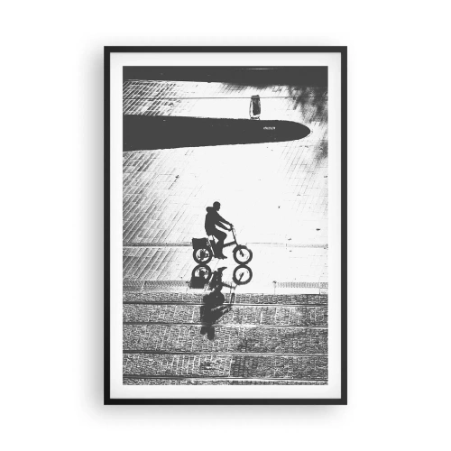 Poszter fehér keretben - Előre, a városon keresztül - 61x91 cm