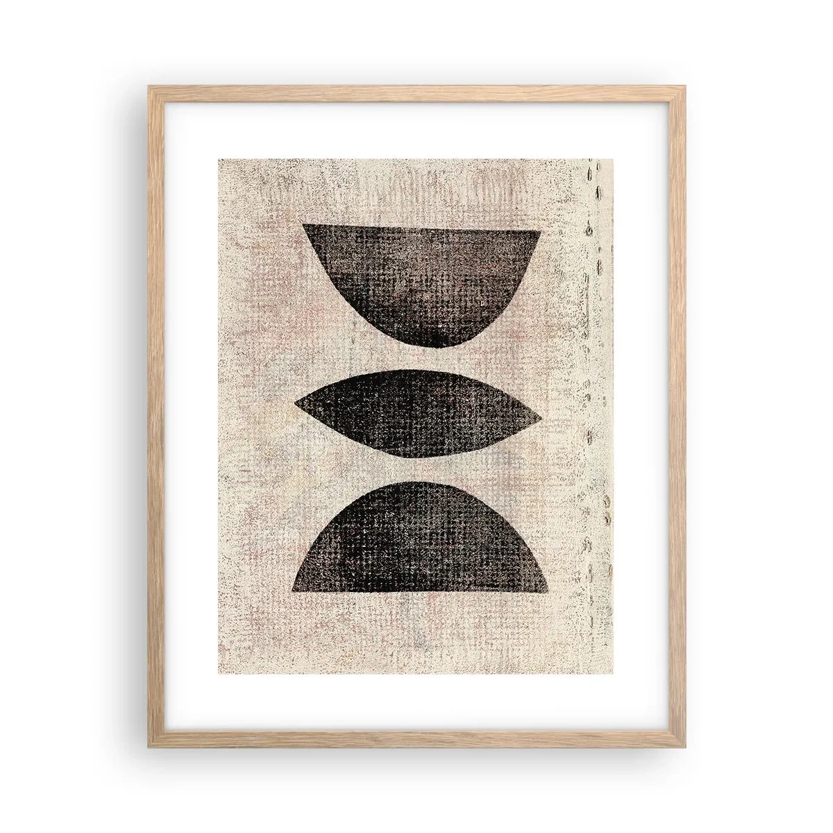 Poszter világos tölgy keretben - Etnikai absztrakció - 40x50 cm