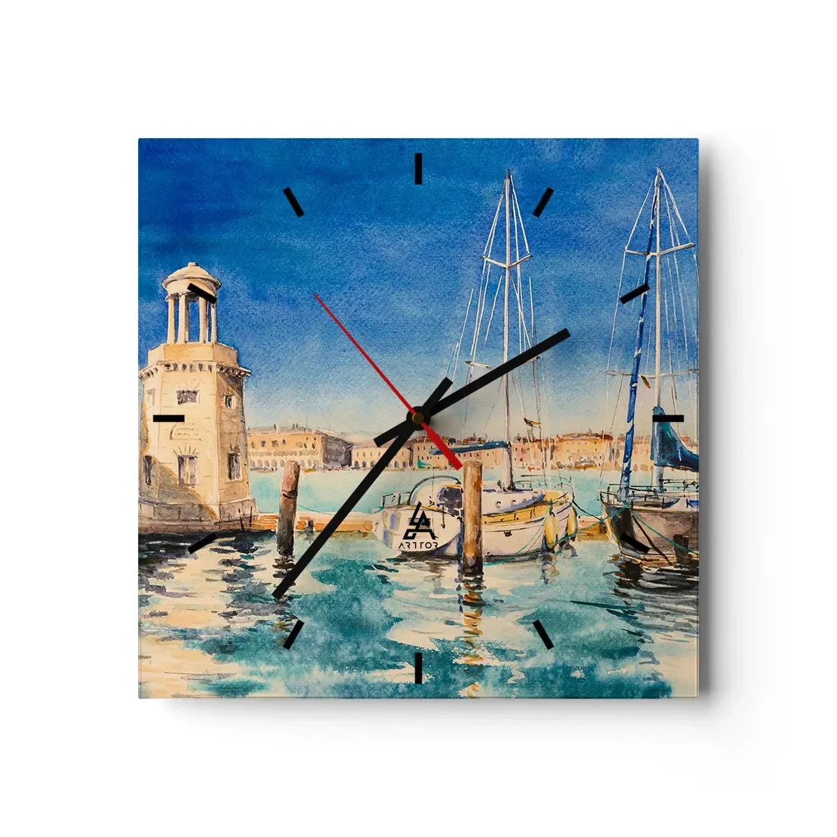 Falióra, Óra - Napos lagúna - 30x30 cm