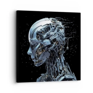 Vászonkép - A technológia egy nő - 30x30 cm