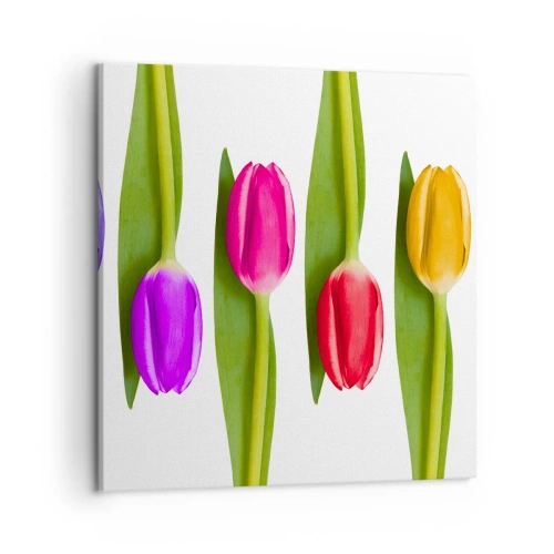 Vászonkép - Szivárvány kompozíció - 50x50 cm