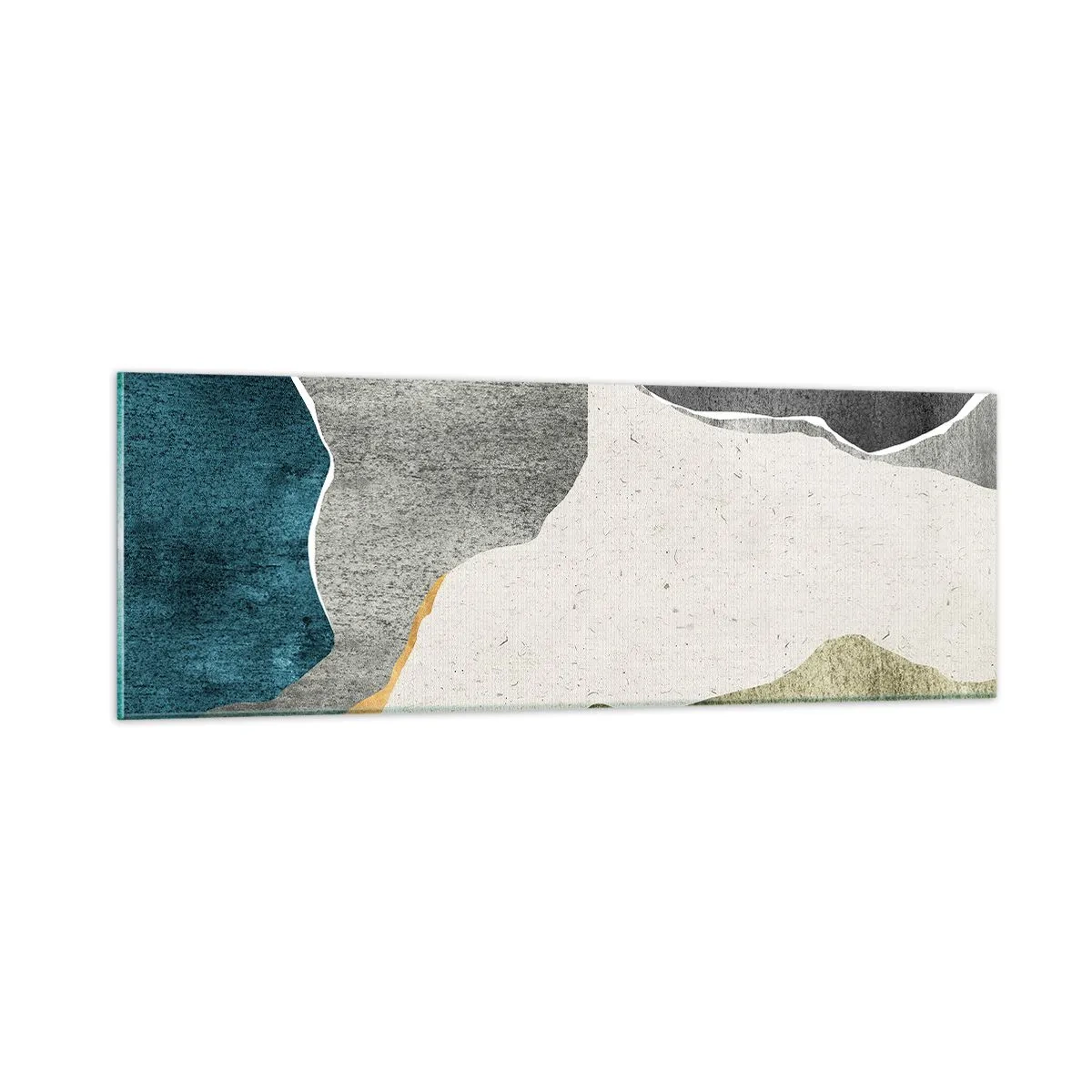 Üveg kép - Mozaik kompozíció aranyszállal - 90x30 cm