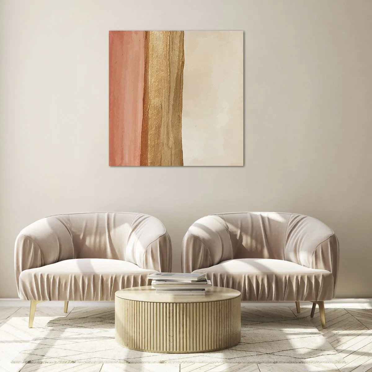 Üveg kép - Függőleges kompozíció - 60x60 cm