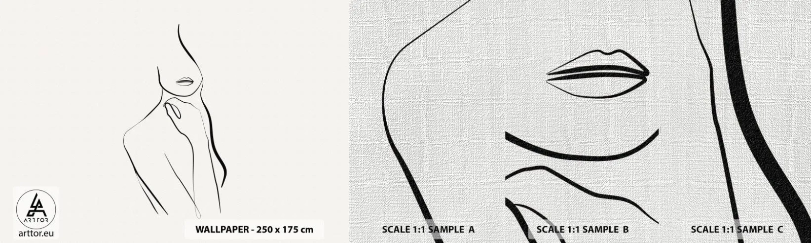 Fotótapéta Minta Premium Canvas - A melankólia hulláma - Absztrakció, Női Test, Grafika - 100x30 cm