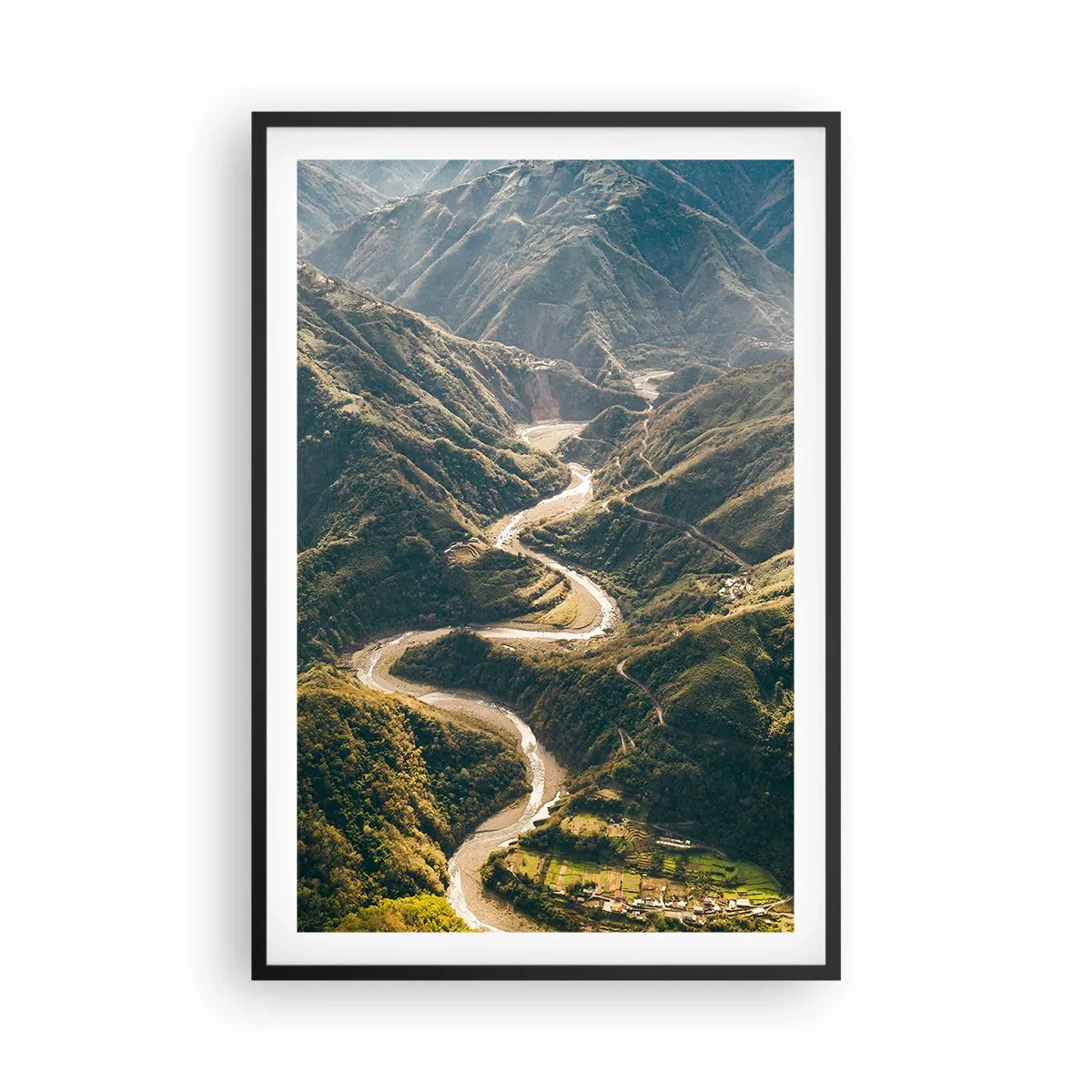 Poszter fehér keretben - A hegyek szívéből - 61x91 cm