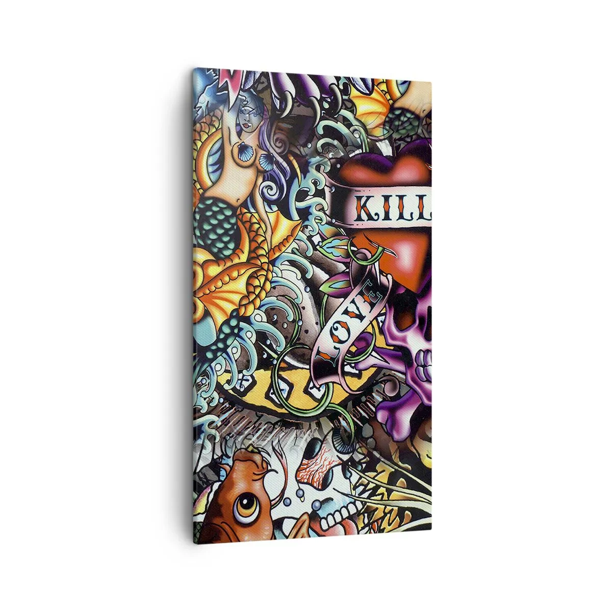 Vászonkép - A tetováló művész álma - 45x80 cm