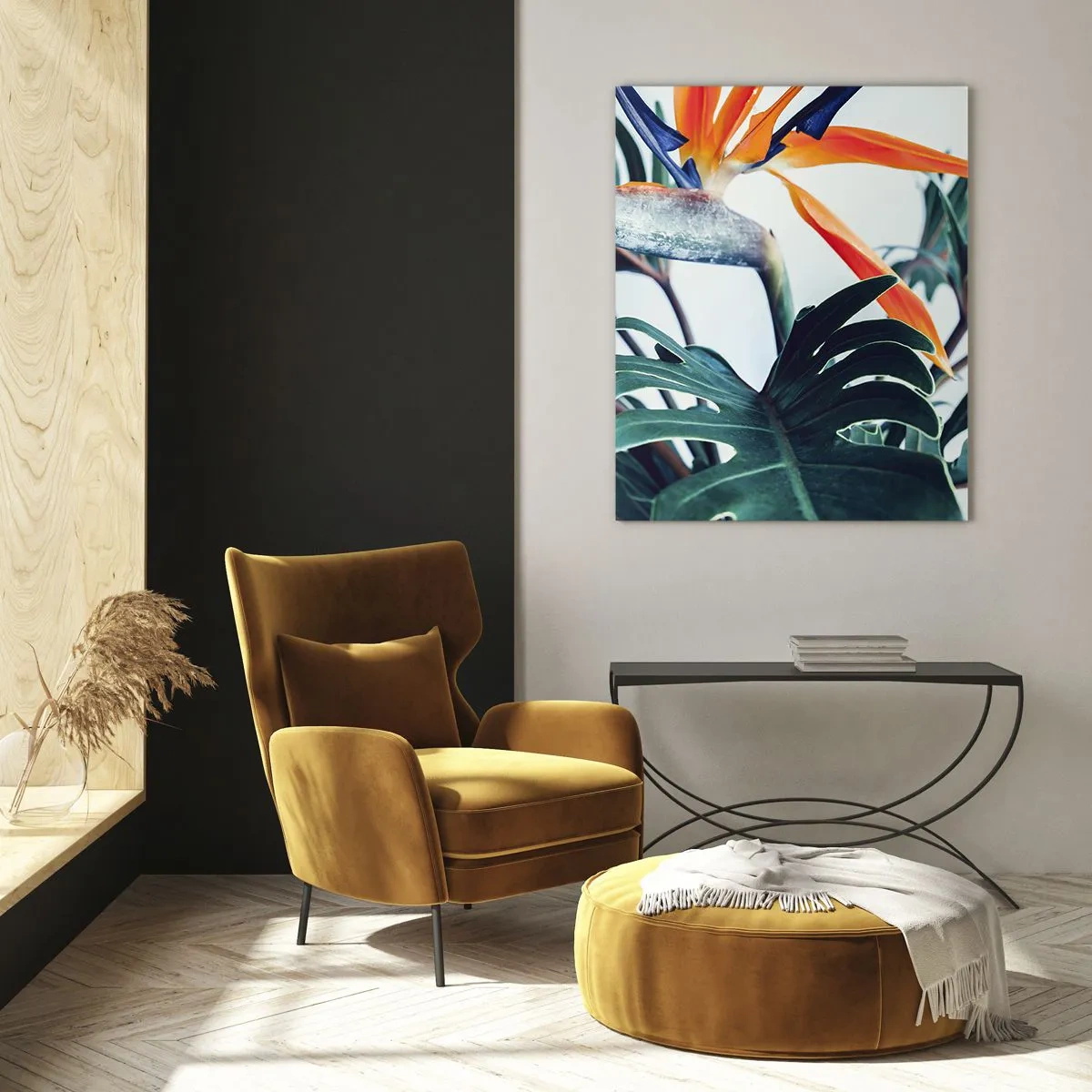 Üveg kép - Madárkalitka - 50x70 cm