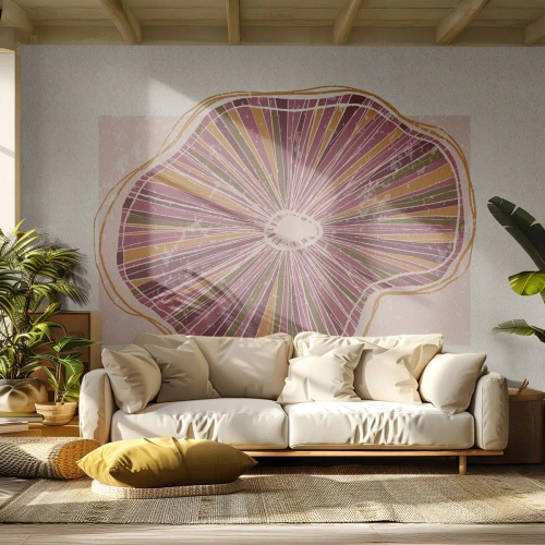 Öntapadós Fotótapéta Deluxe Sticker - Sugárzó absztrakció - Boho, Minimalizmus, Absztrakció - 100x70 cm
