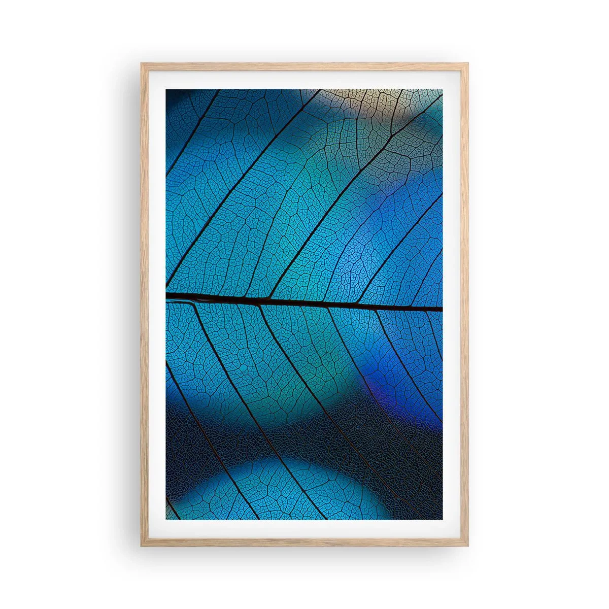 Poszter világos tölgy keretben - Bonyolult konstrukció - 61x91 cm
