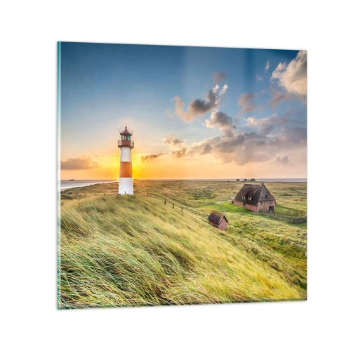 Üveg kép - A hullámok között - 60x60 cm