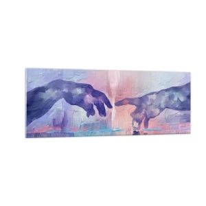 Üveg kép - Az élet isteni szikrája - 140x50 cm