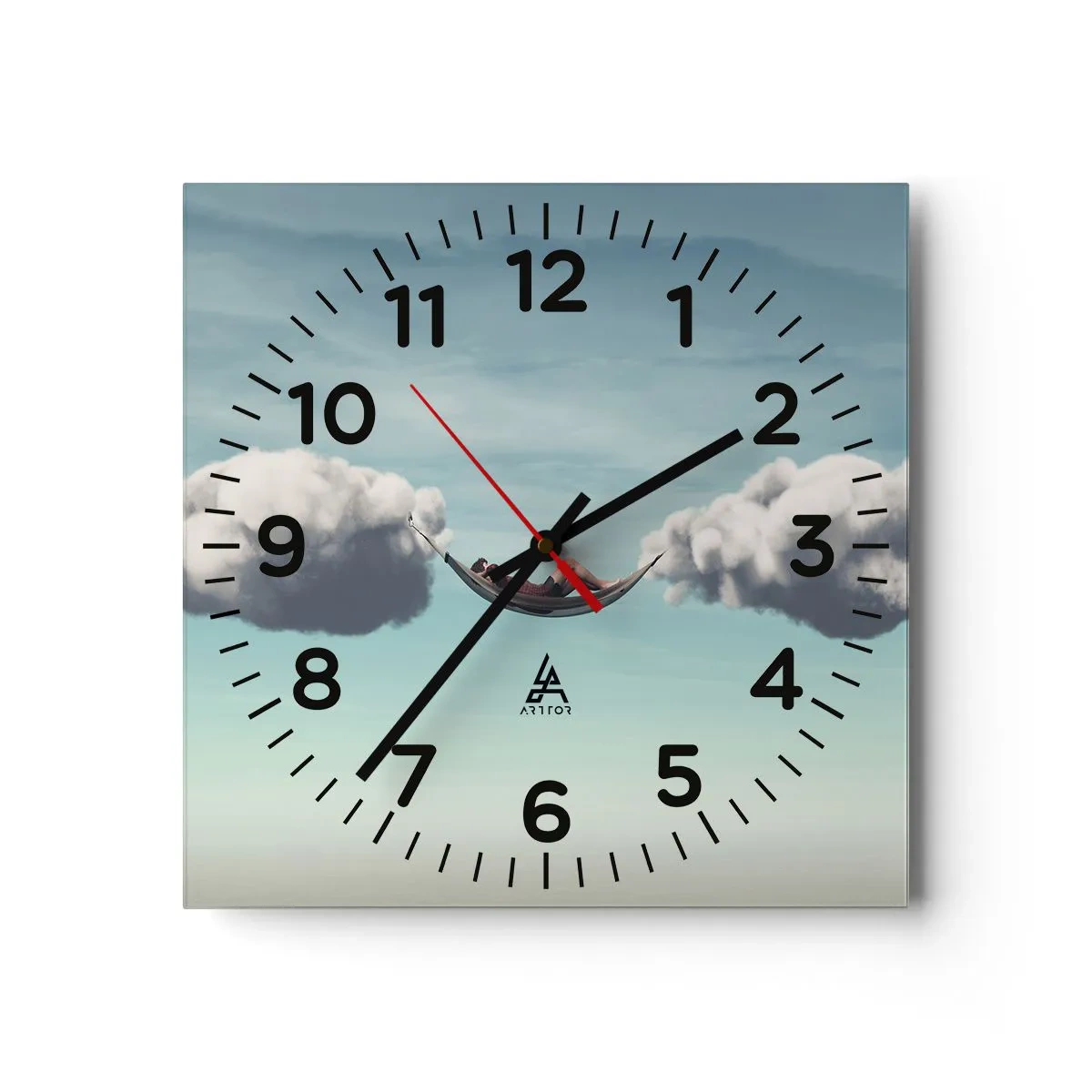 Falióra, Óra - Egy pillanatnak a gyönyörűsége - 40x40 cm