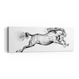 Vászonkép - Vágtában megállítva - 90x30 cm