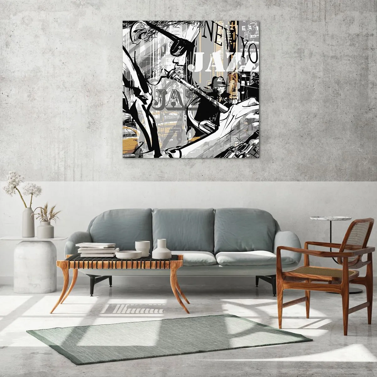 Üveg kép - A New York ritmusában - 60x60 cm