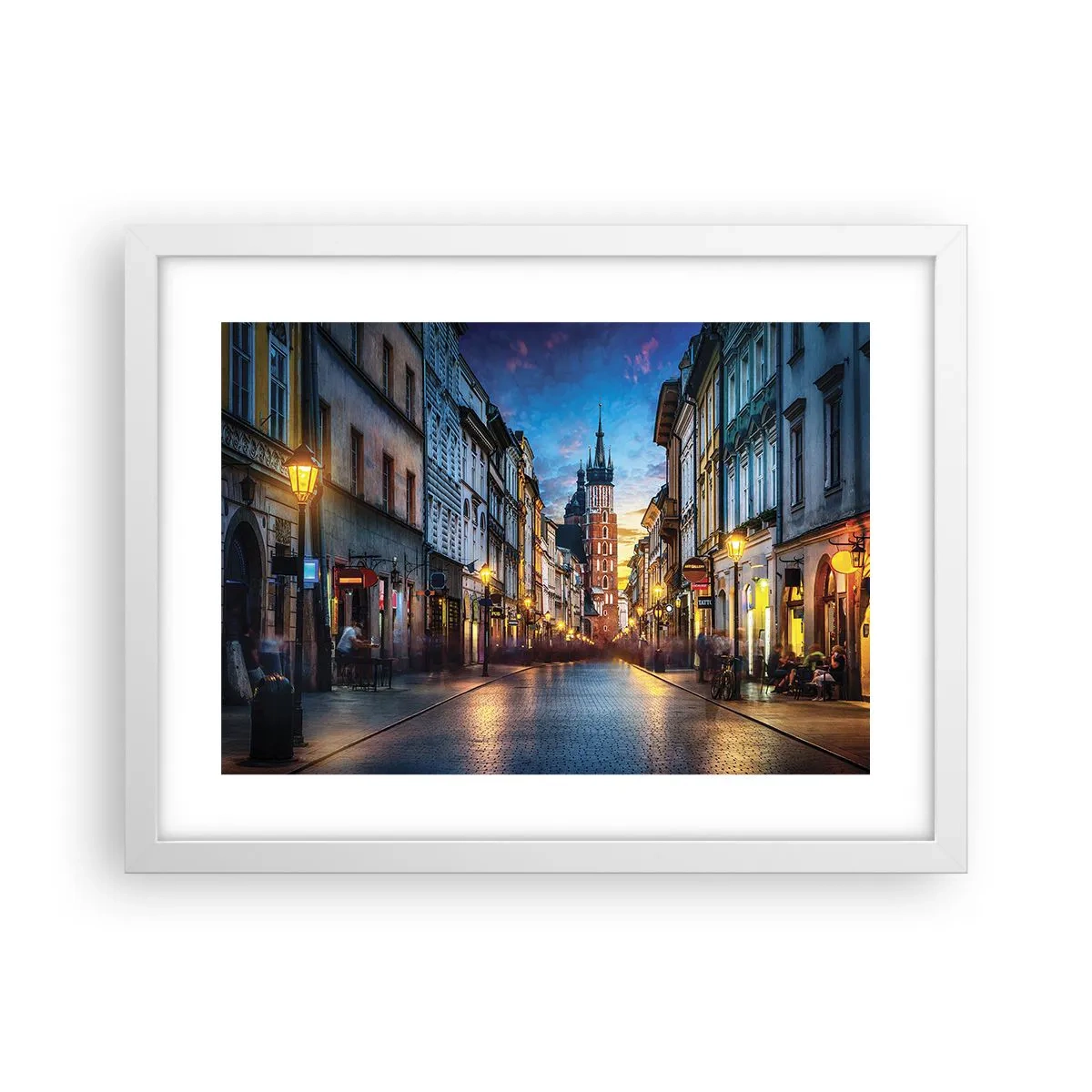 Poszter fekete keretben - Krakkó varázsa - 40x30 cm