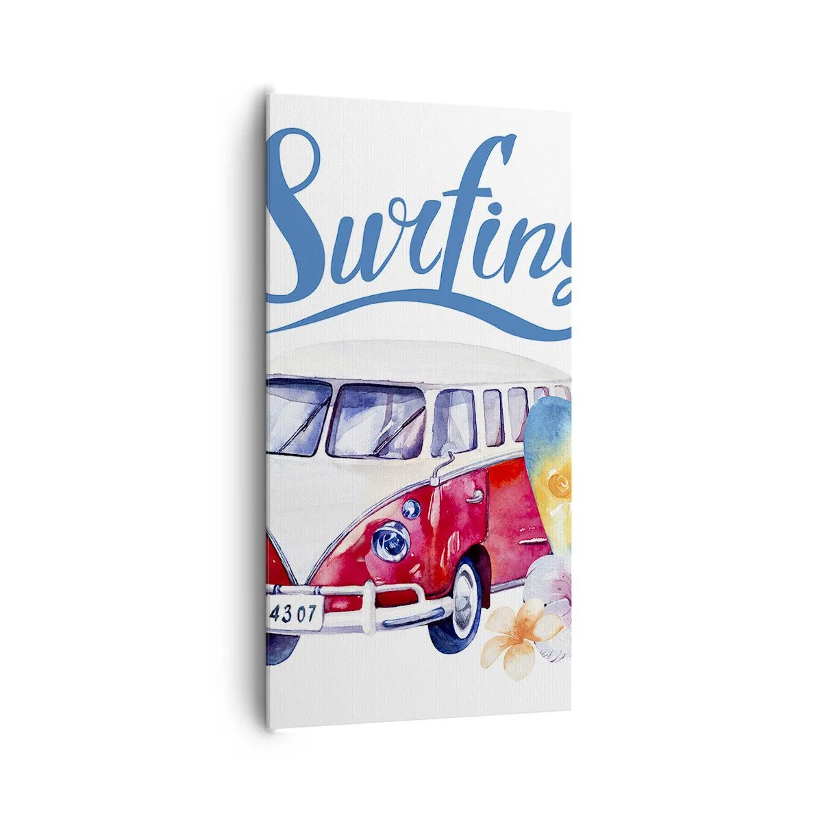 Vászonkép - Uborka - klasszikus egy szörfös számára - 65x120 cm