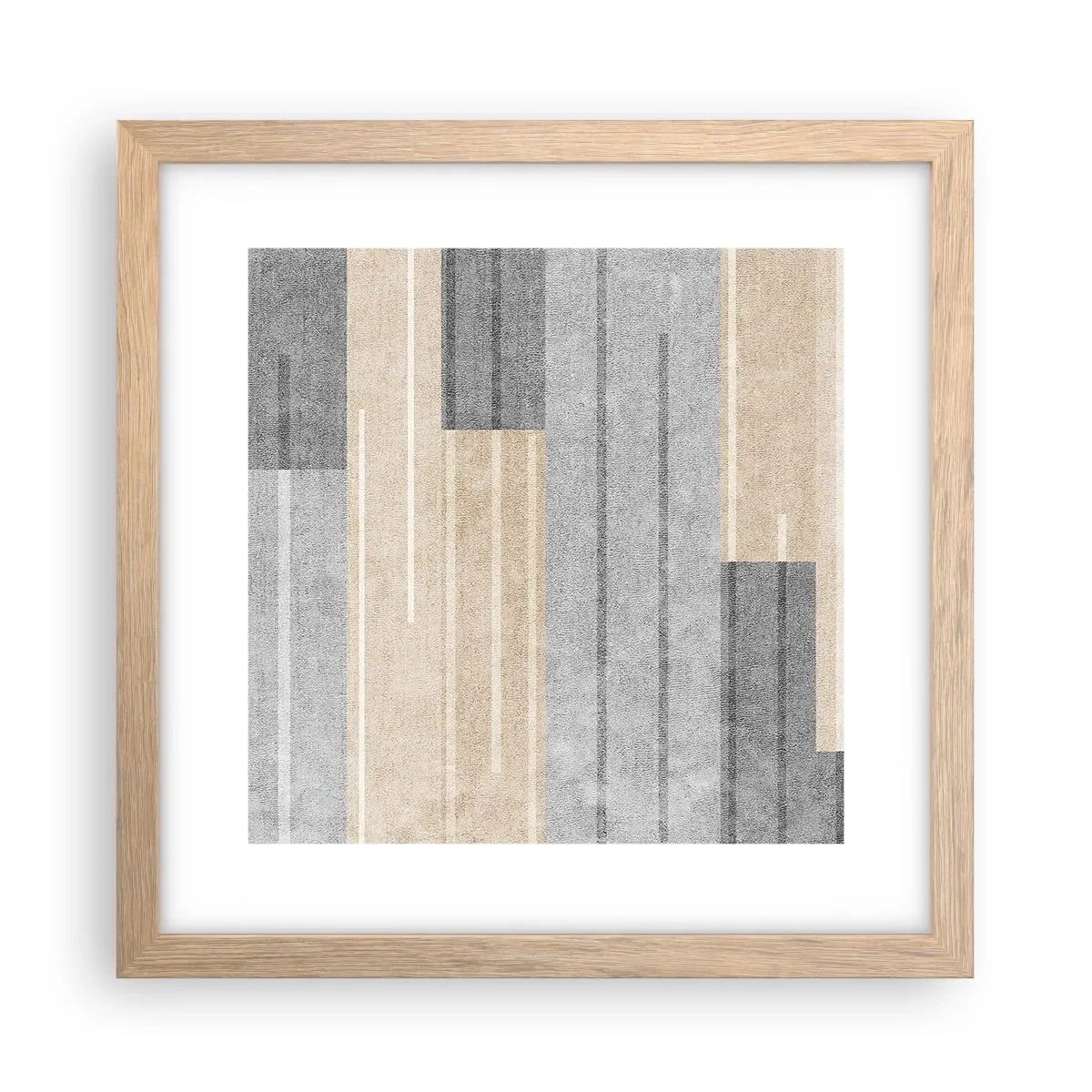 Poszter világos tölgy keretben - Kompozíció: tartsa a függőlegeset - 30x30 cm