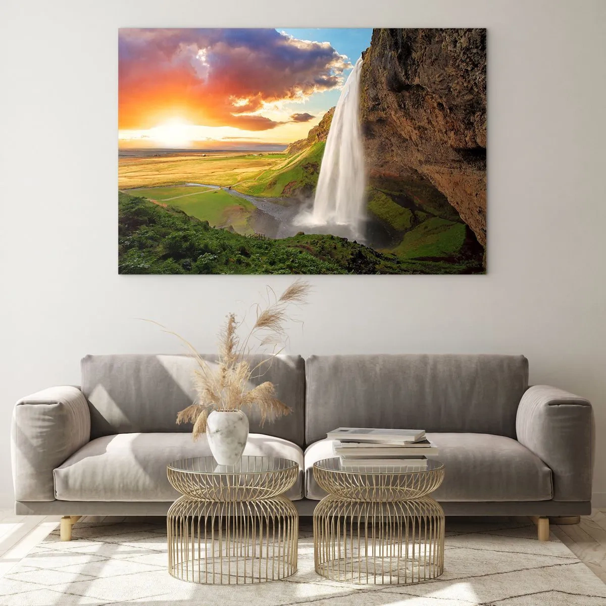 Üveg kép - Az izlandi nyár - 120x80 cm