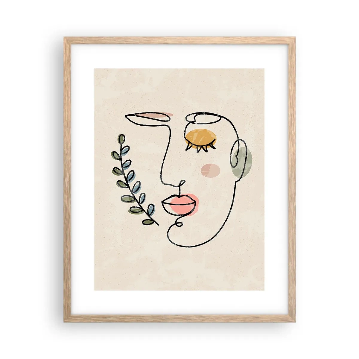 Poszter világos tölgy keretben - Meglelt nyugalom - 40x50 cm