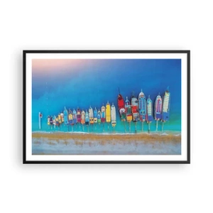 Poszter fehér keretben - Madártávlatból - 91x61 cm