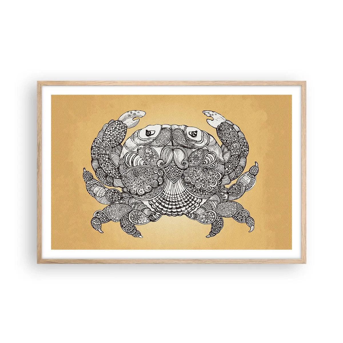 Poszter világos tölgy keretben - Rák úr történetei - 91x61 cm