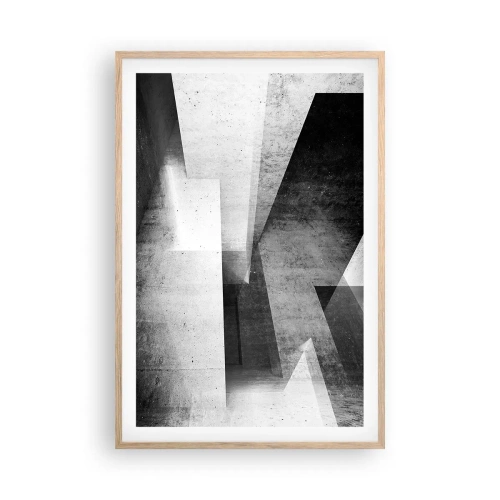 Poszter világos tölgy keretben - A tér szerkezete - 61x91 cm