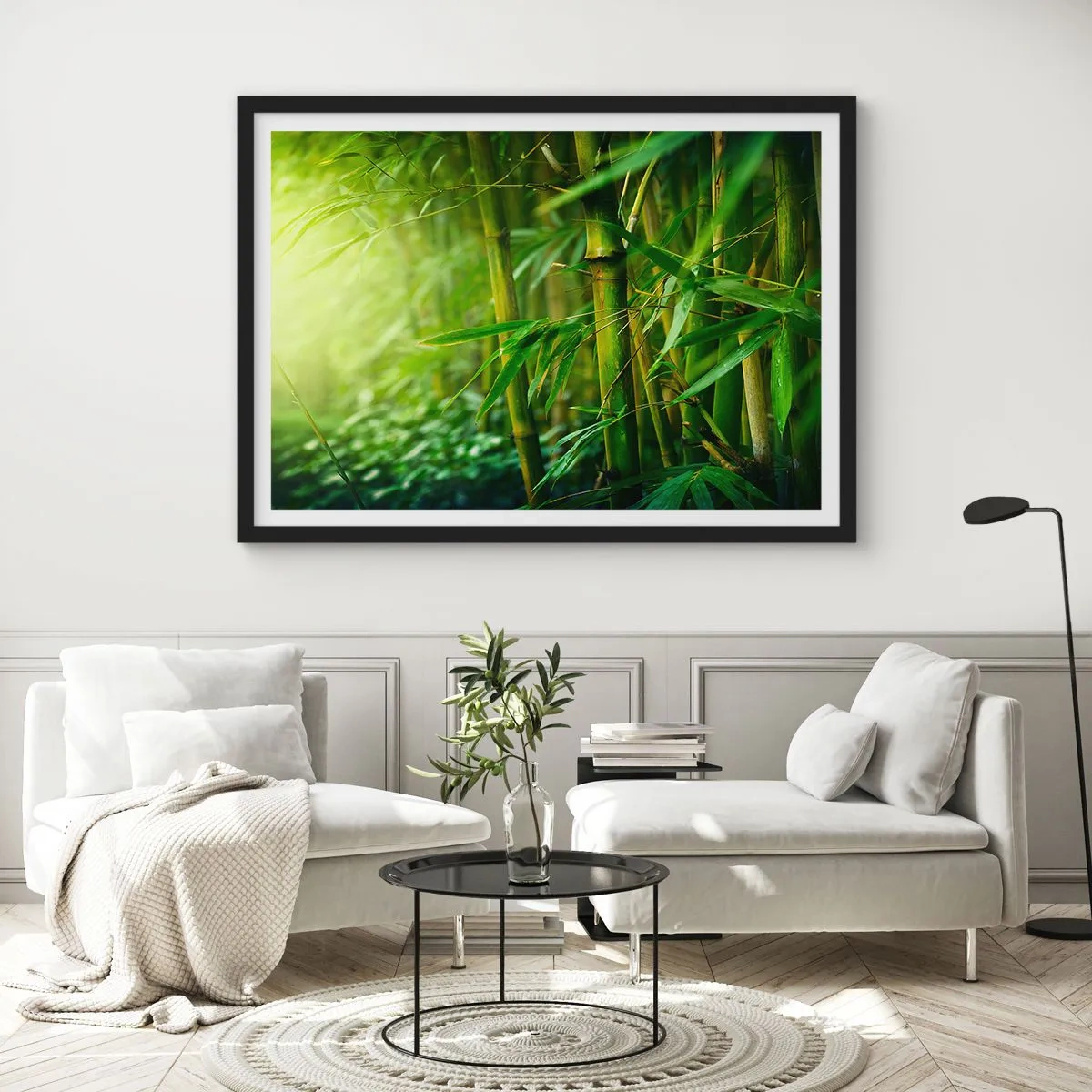 Poszter fehér keretben - Megismerni magát a zöldet - 70x50 cm