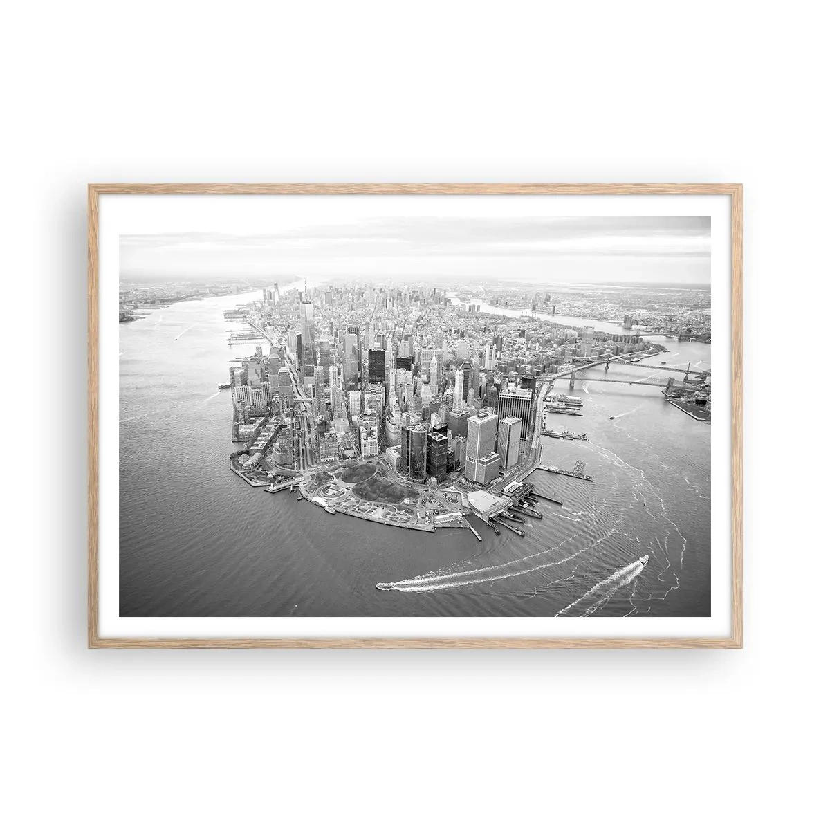 Poszter világos tölgy keretben - Hogy ne szeretném? - 100x70 cm