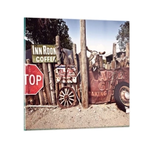 Üveg kép - És megállt az idő - 50x50 cm