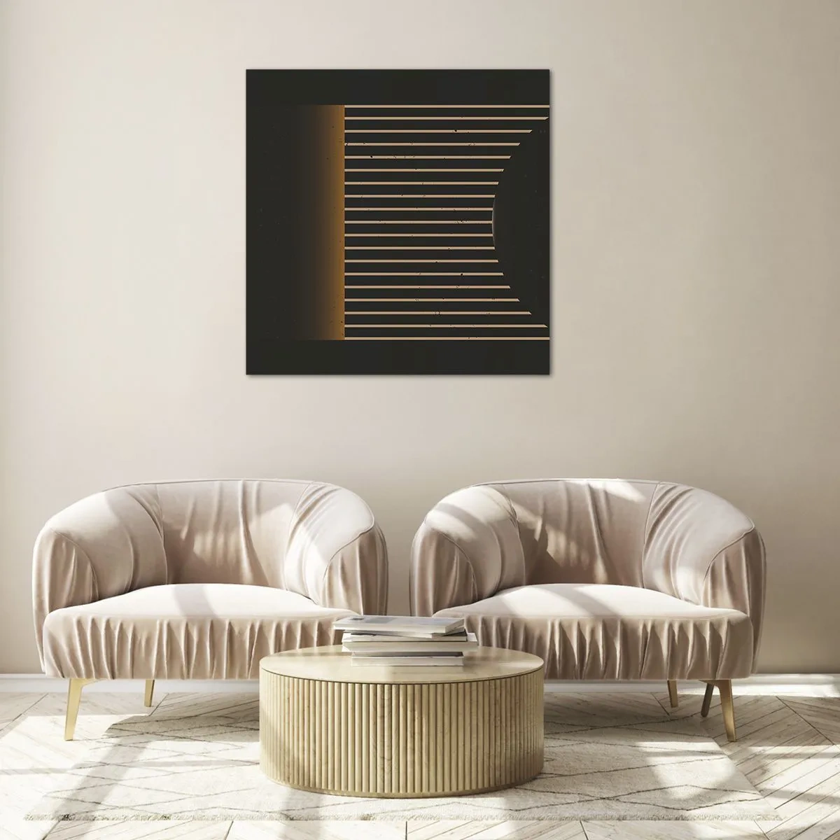 Üveg kép - Fedezze fel a sötétséget - 40x40 cm