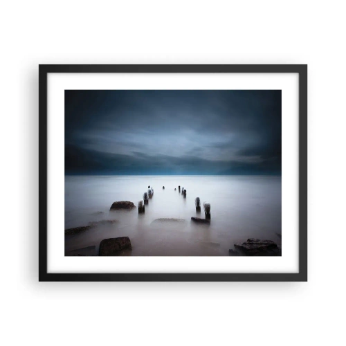 Poszter fehér keretben - Töprengő tó - 50x40 cm