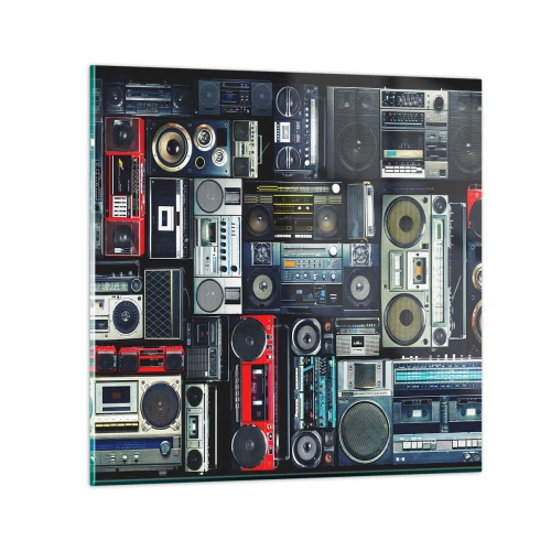 Üveg kép - A 80-as évek nosztalgiája - 50x50 cm