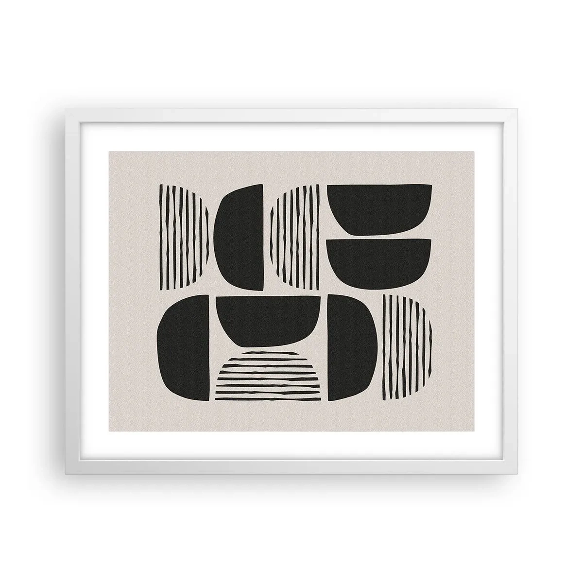 Poszter fekete keretben - Félszívű megállapodások - 50x40 cm